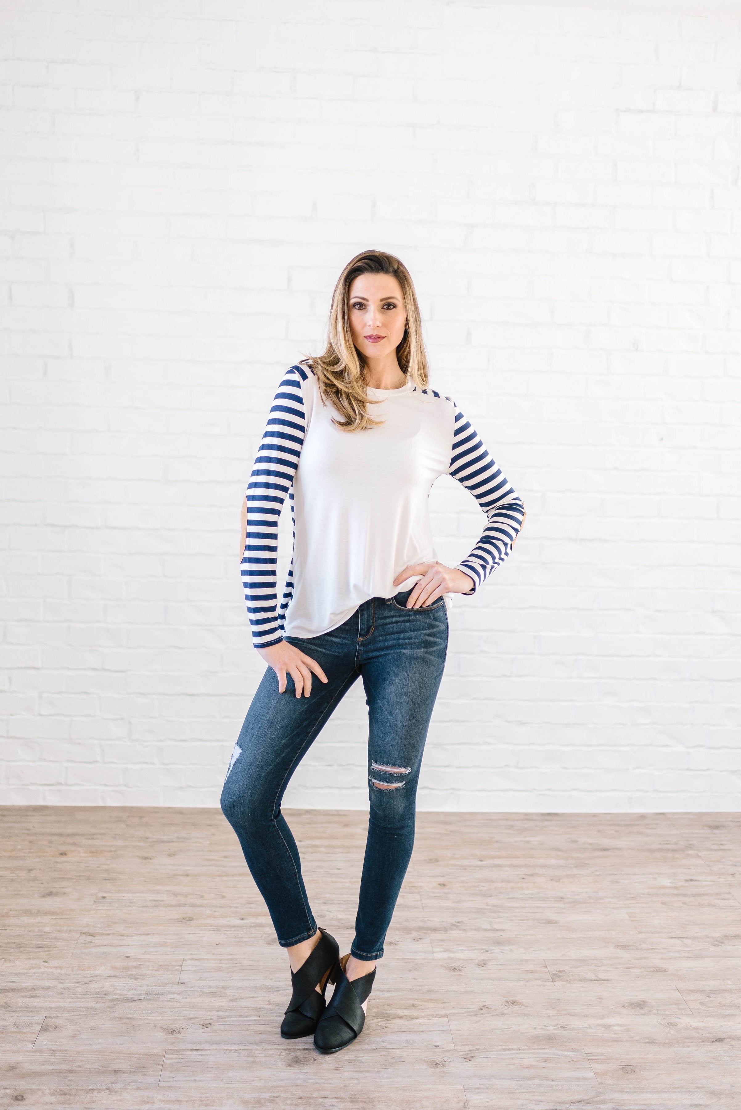 The Britta Striped Long Sleeve Top