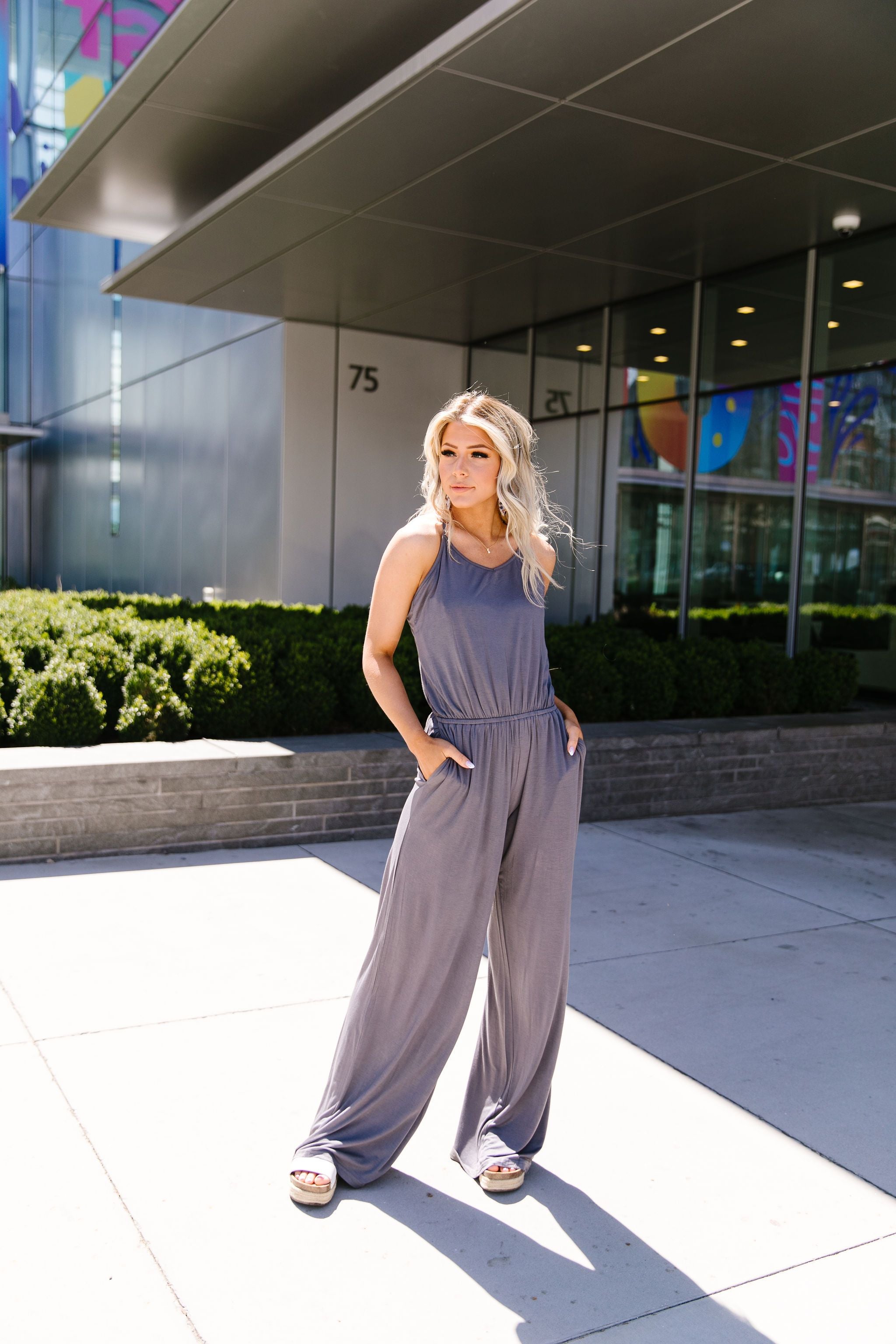 The Every Girl Jumpsuit In Charcoal