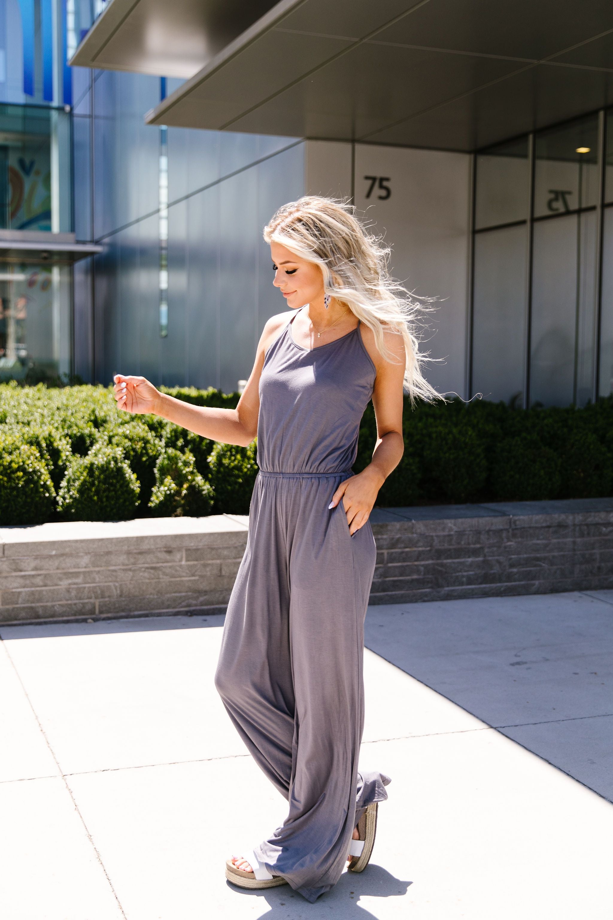 The Every Girl Jumpsuit In Charcoal