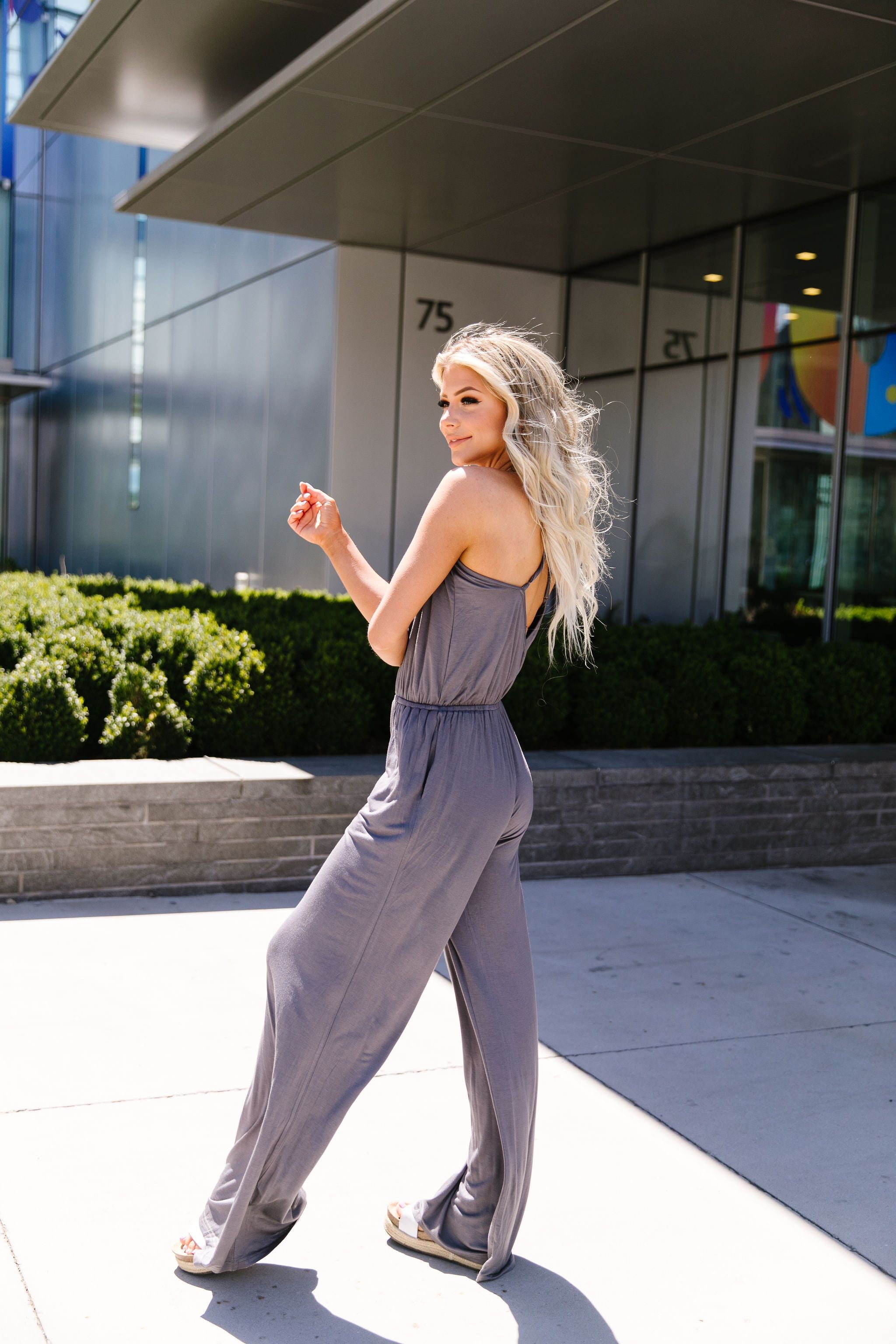 The Every Girl Jumpsuit In Charcoal