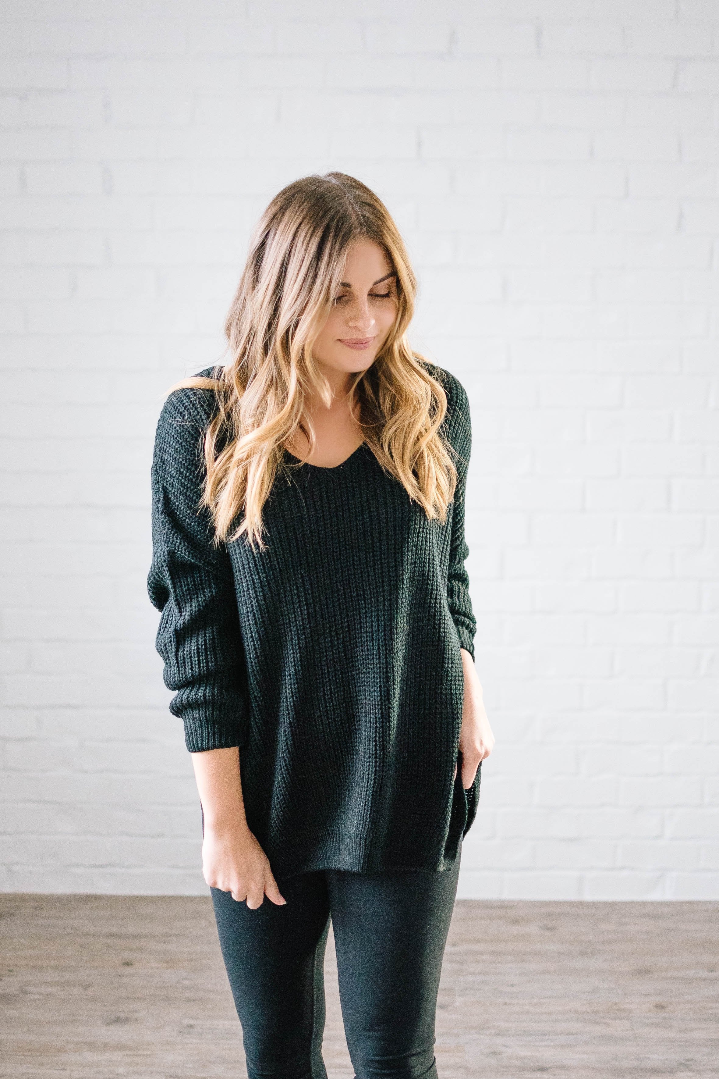 The Hayden Knit Sweater in Black