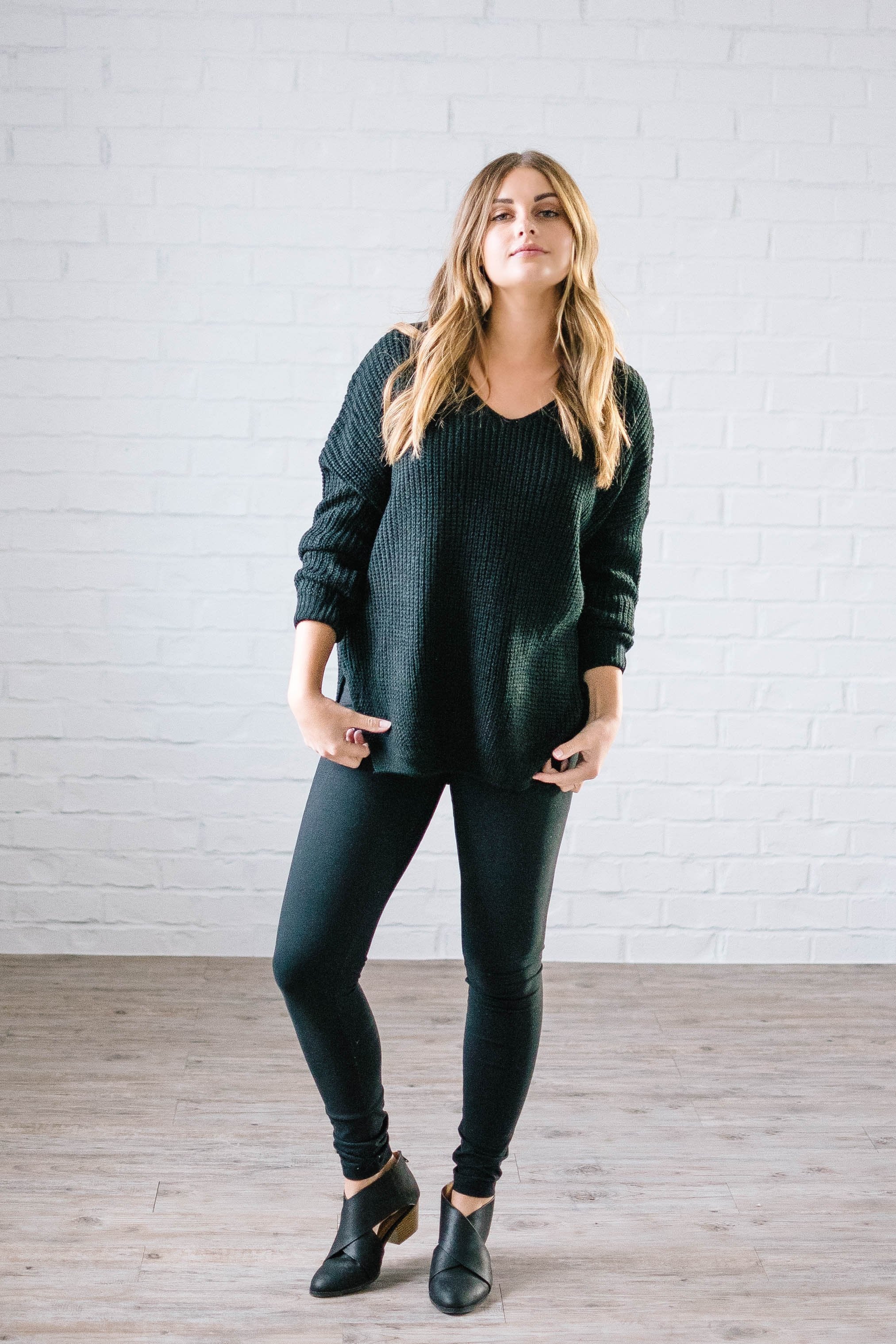 The Hayden Knit Sweater in Black