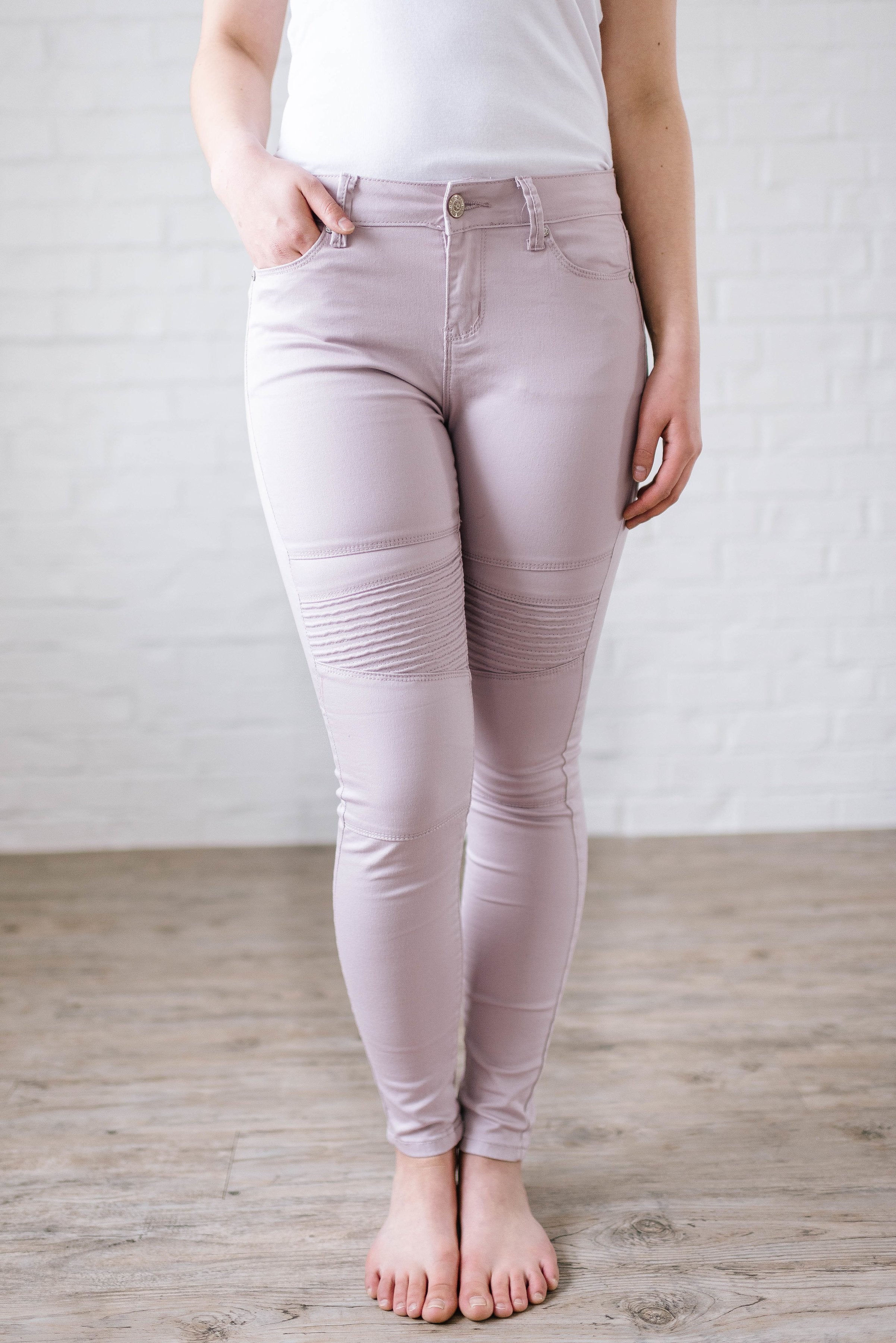 The Mauve Moto Pants