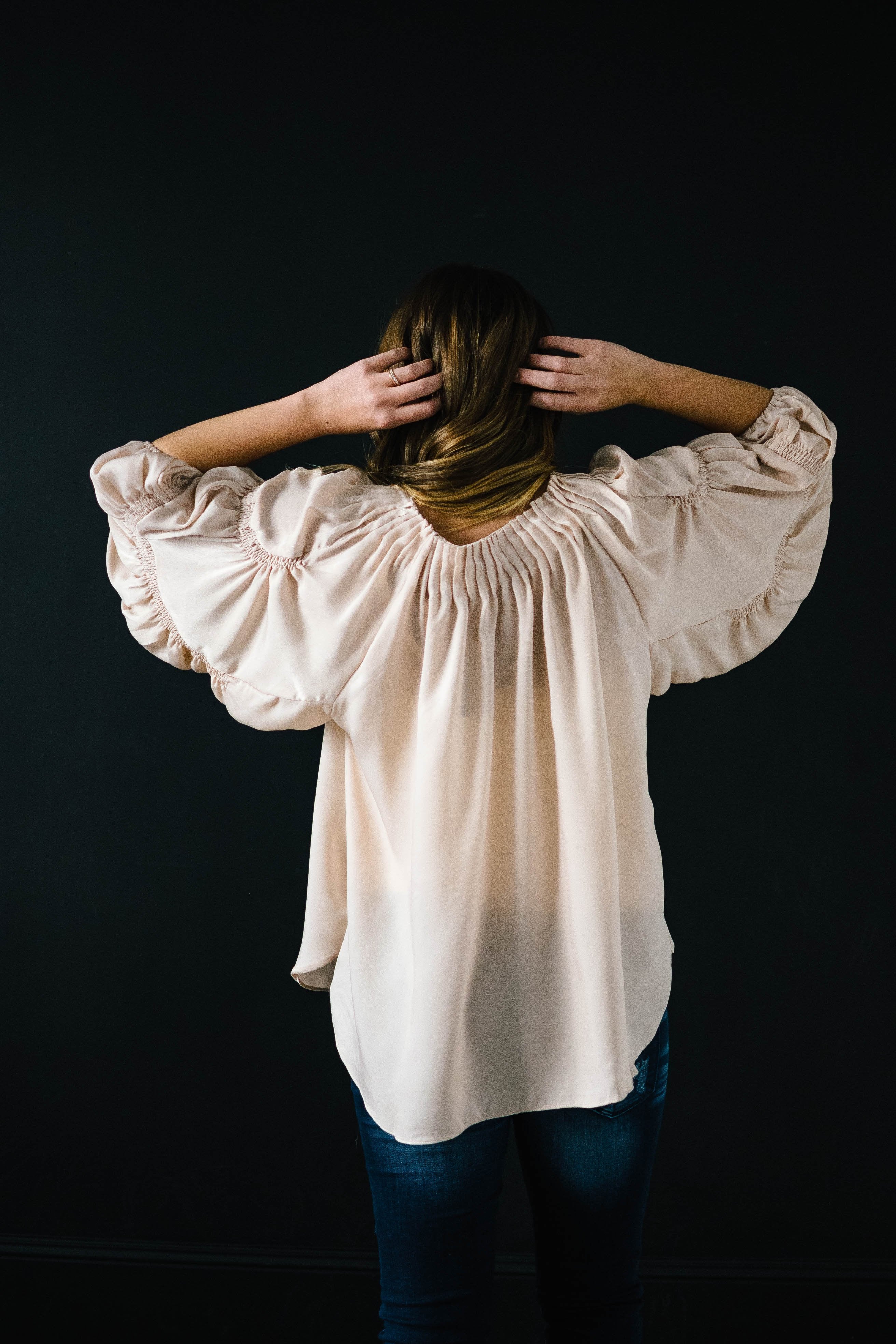 The Middleton Blouse in Cream