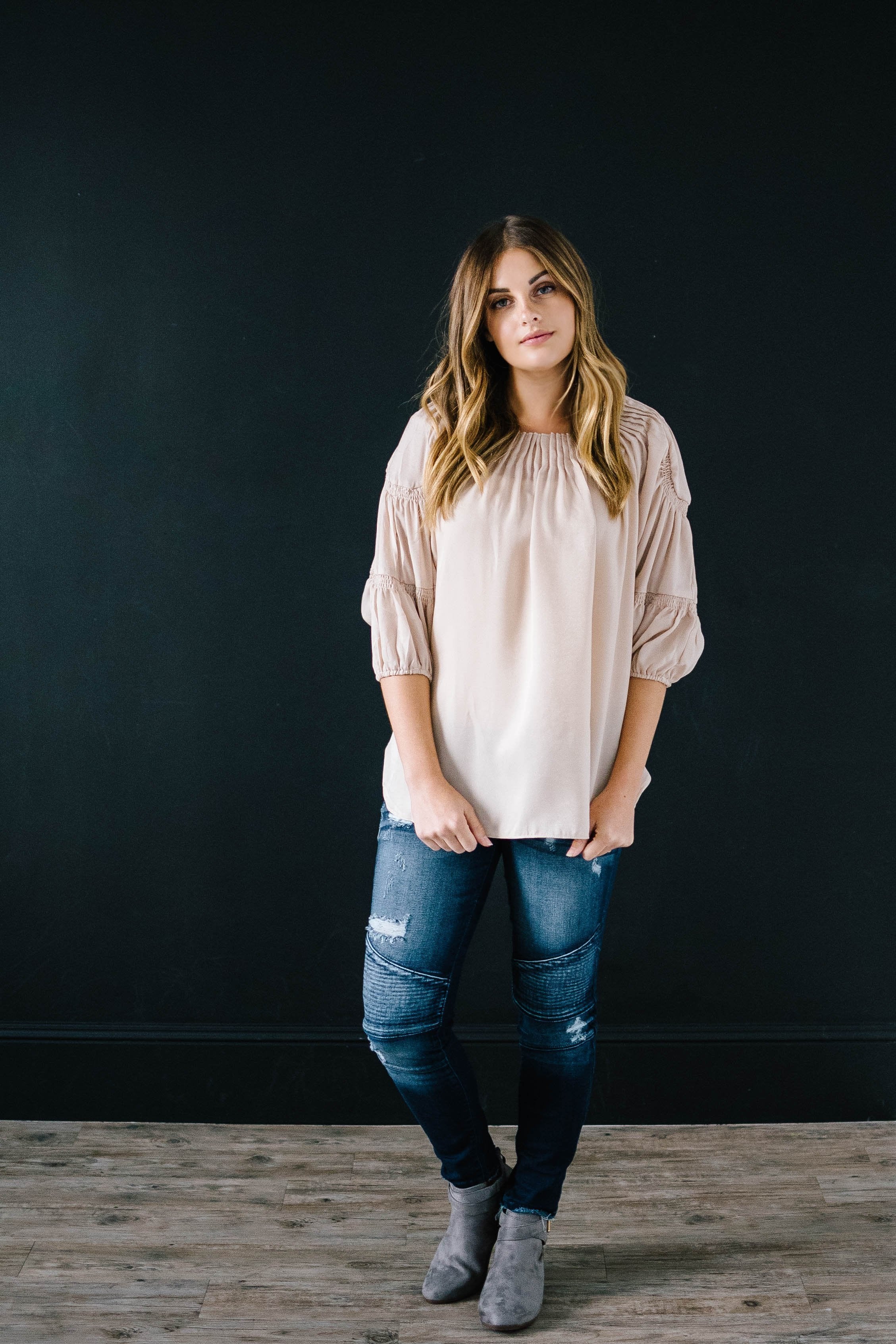 The Middleton Blouse in Cream