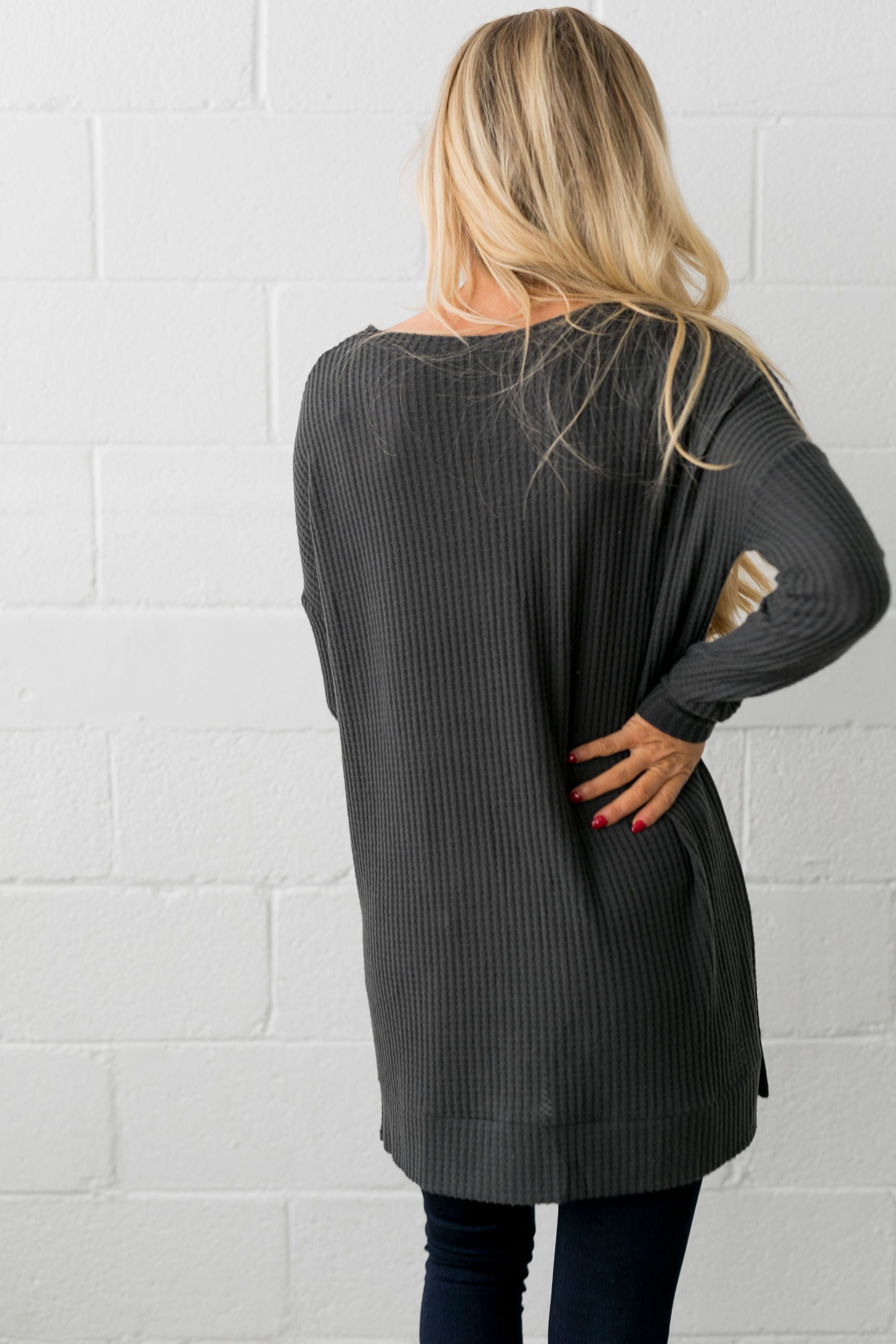 Thermal Tunic In Ash Gray