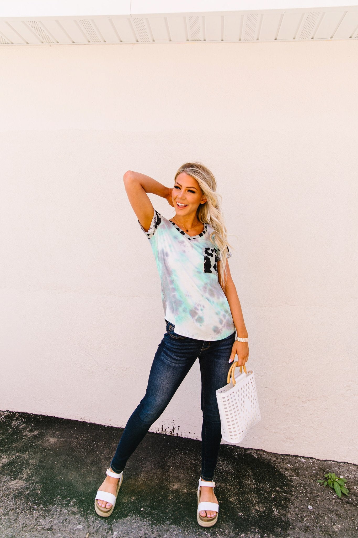 Tie Dye Animal Top