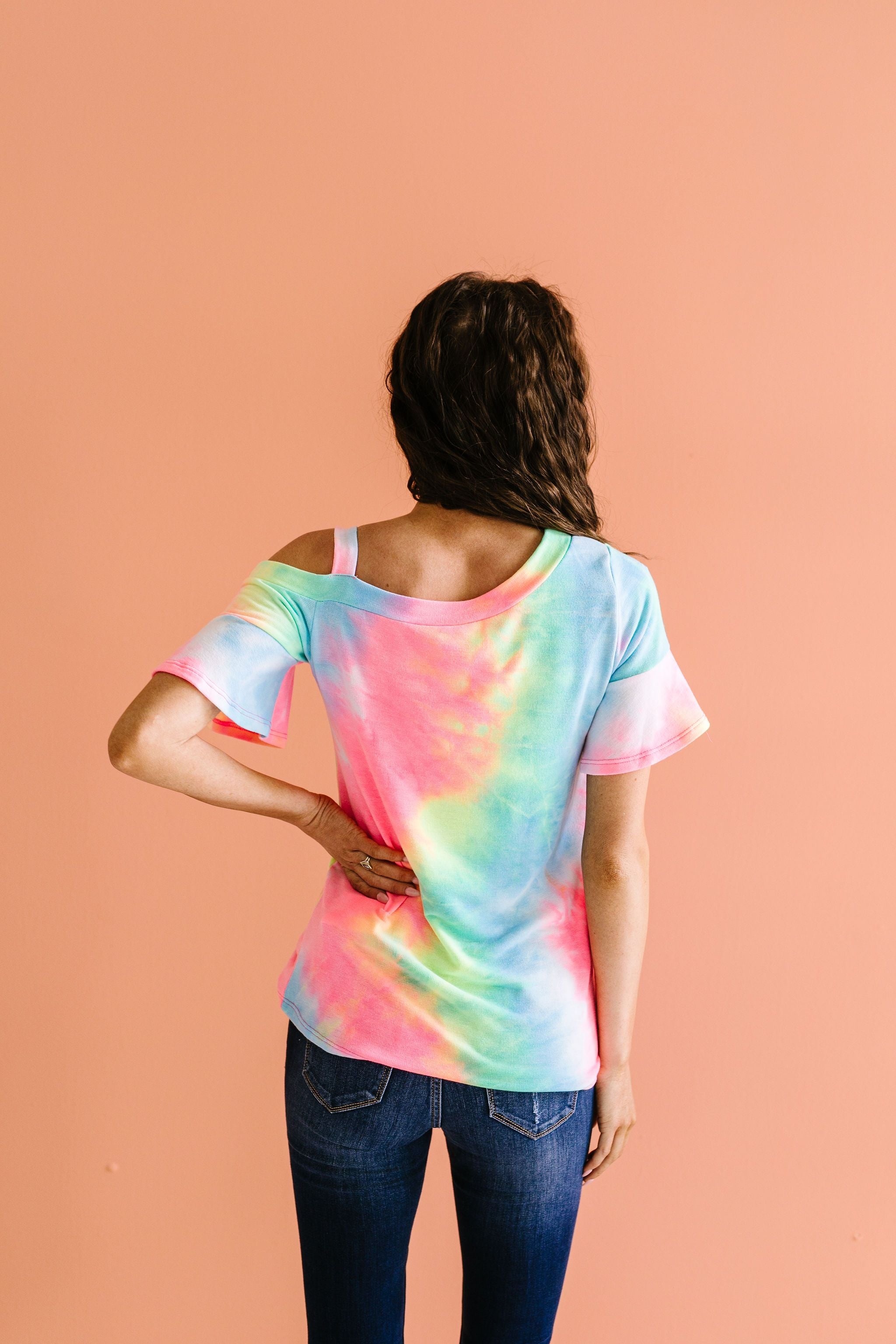 Tie Dyed Rainbow Top