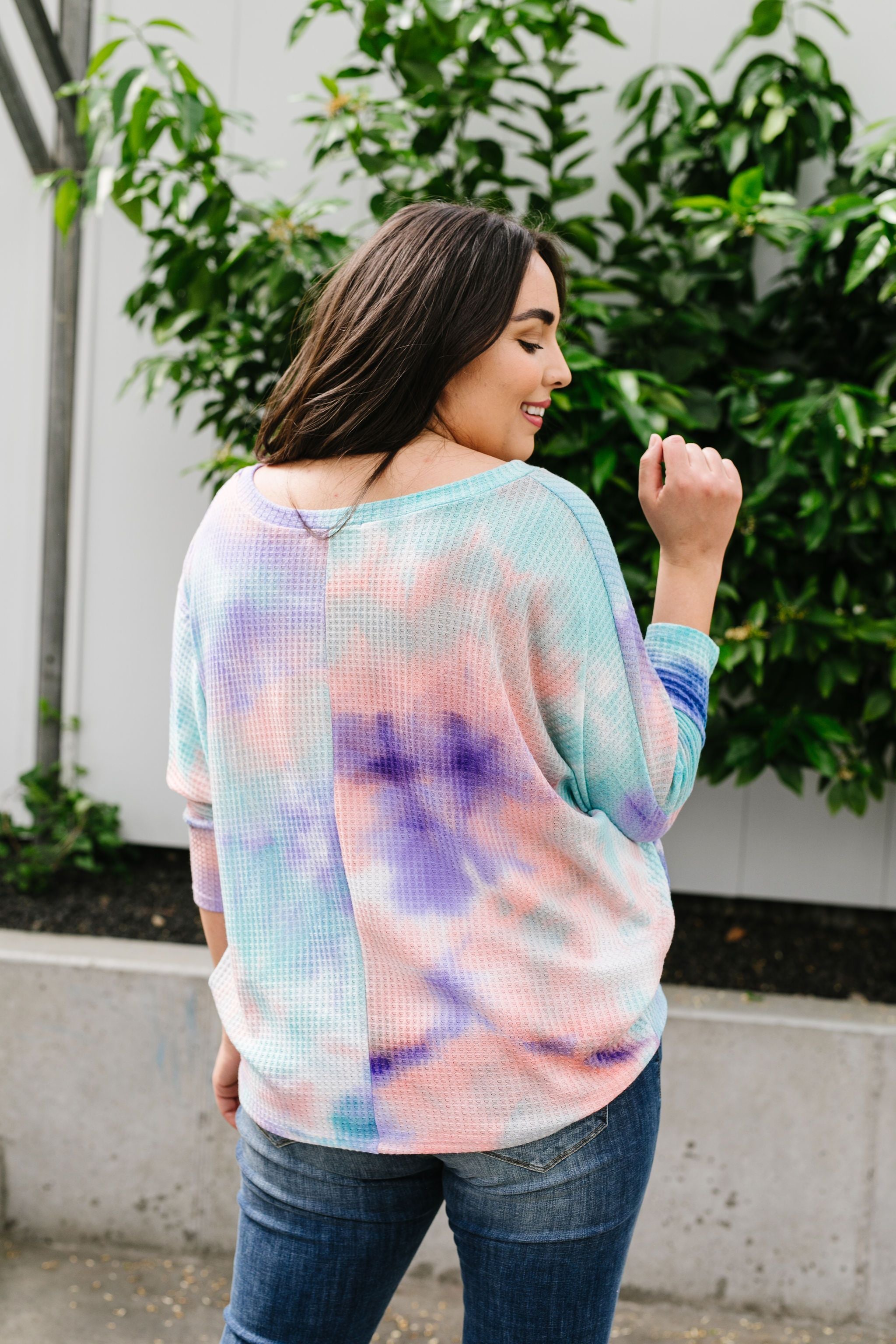 Tie Dyed Waffles Top