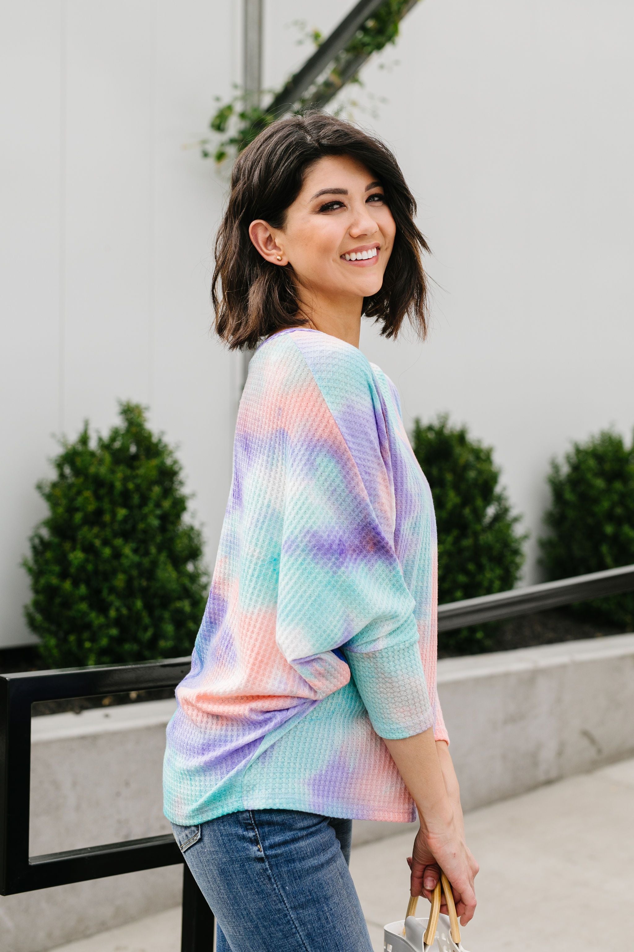 Tie Dyed Waffles Top