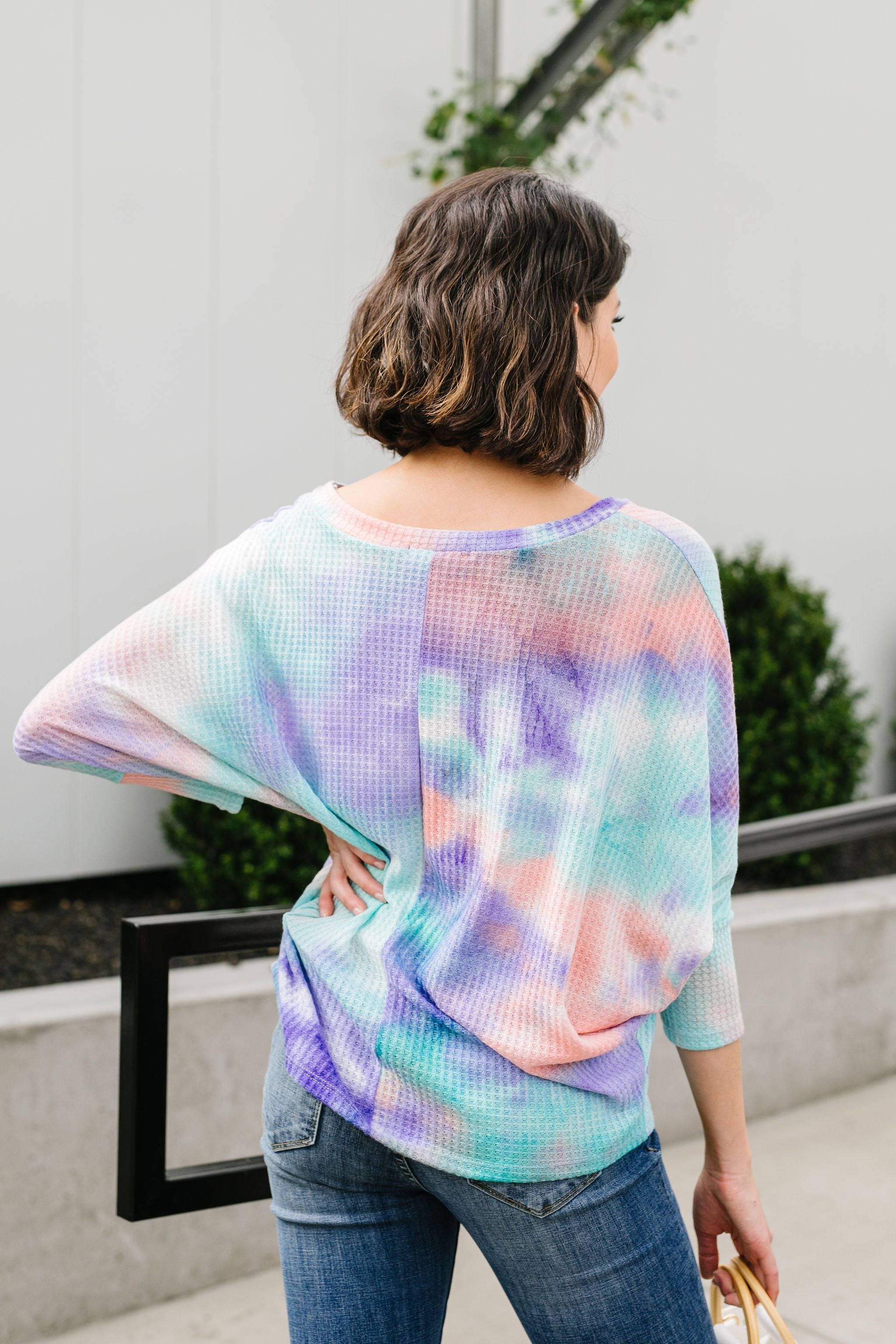 Tie Dyed Waffles Top