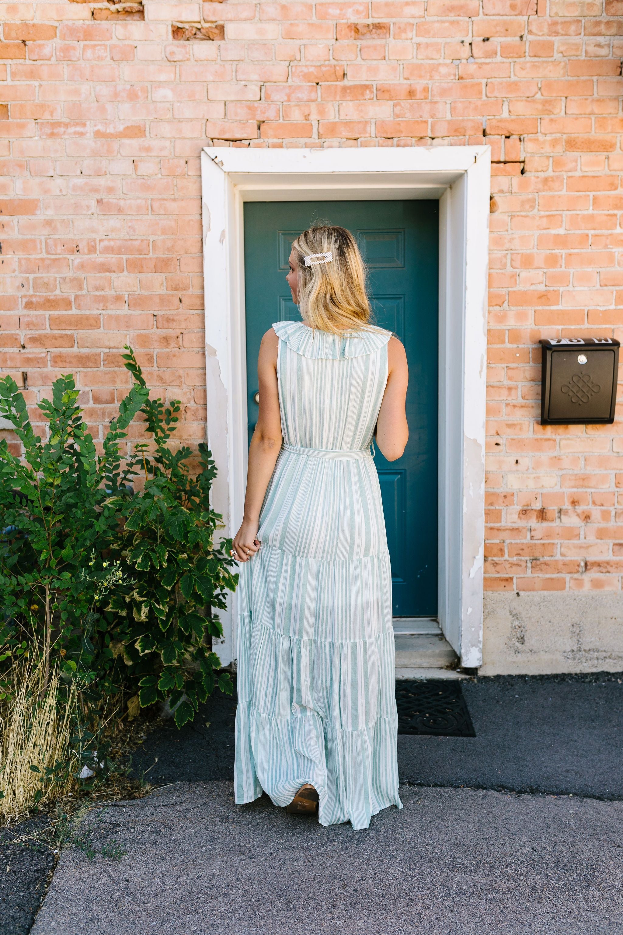 Tiers Of Joy Striped Maxi Dress