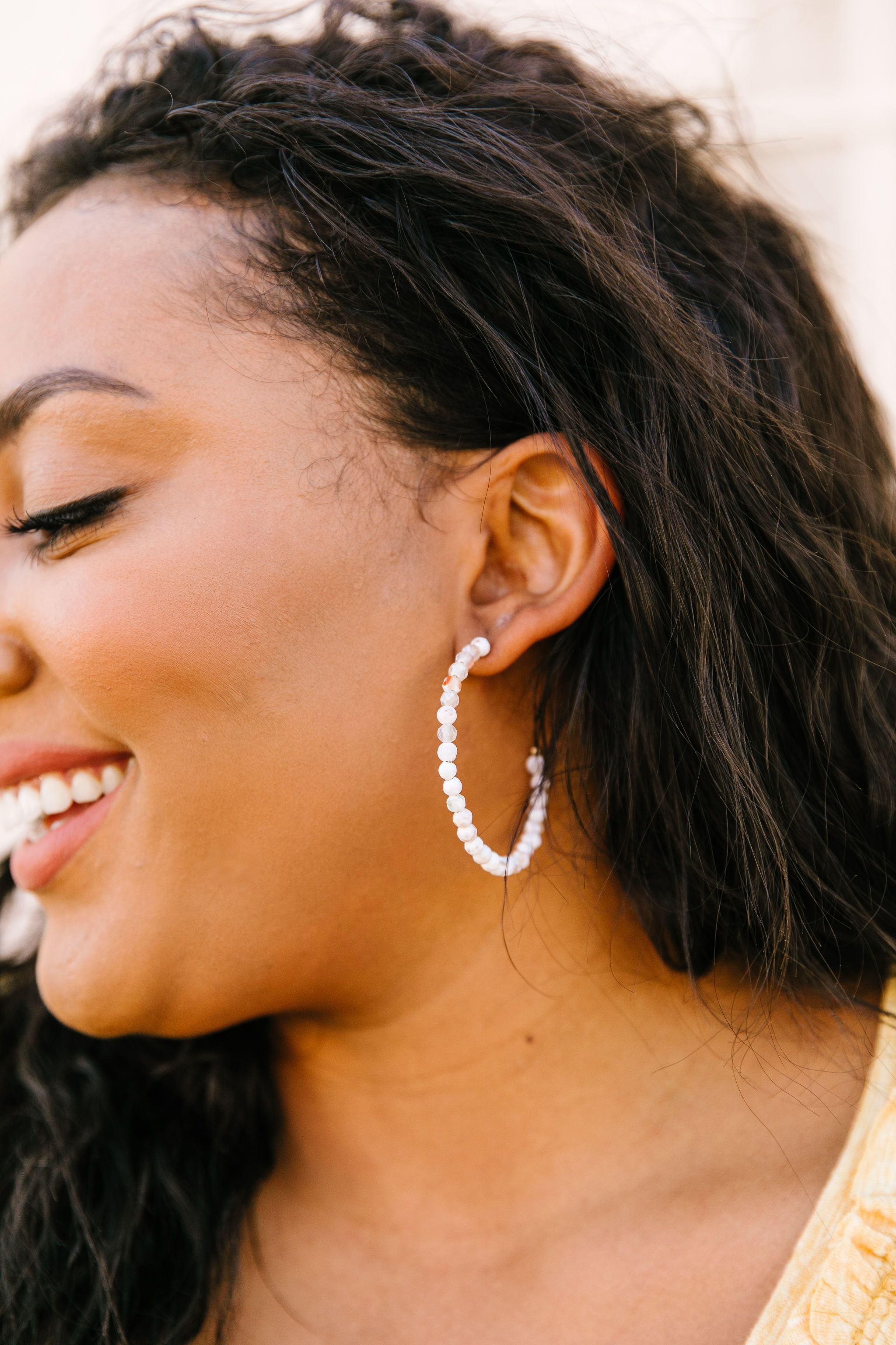 To Bead Or Not To Bead Hoops In Natural Stone