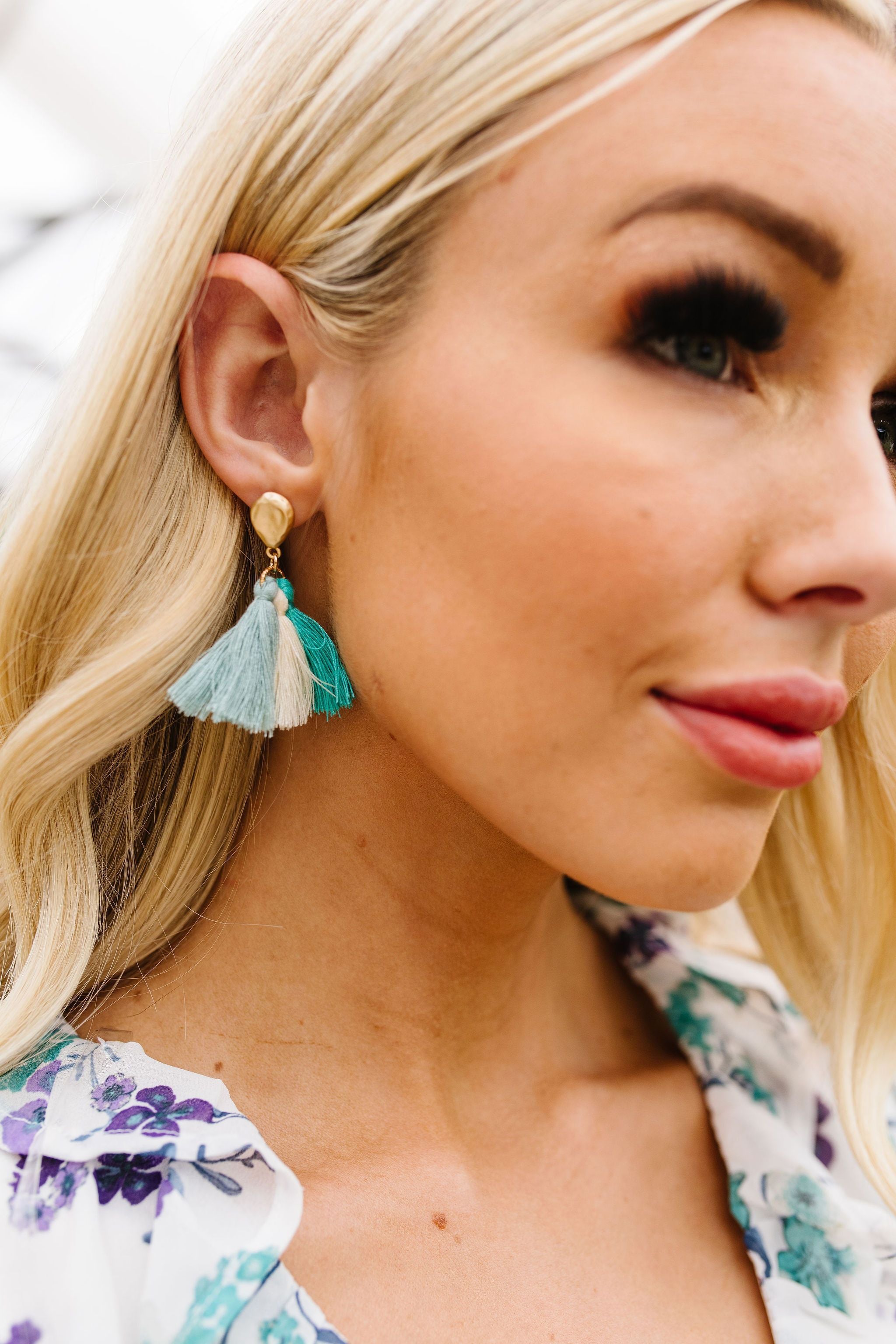 Trio Of Tassels Earrings