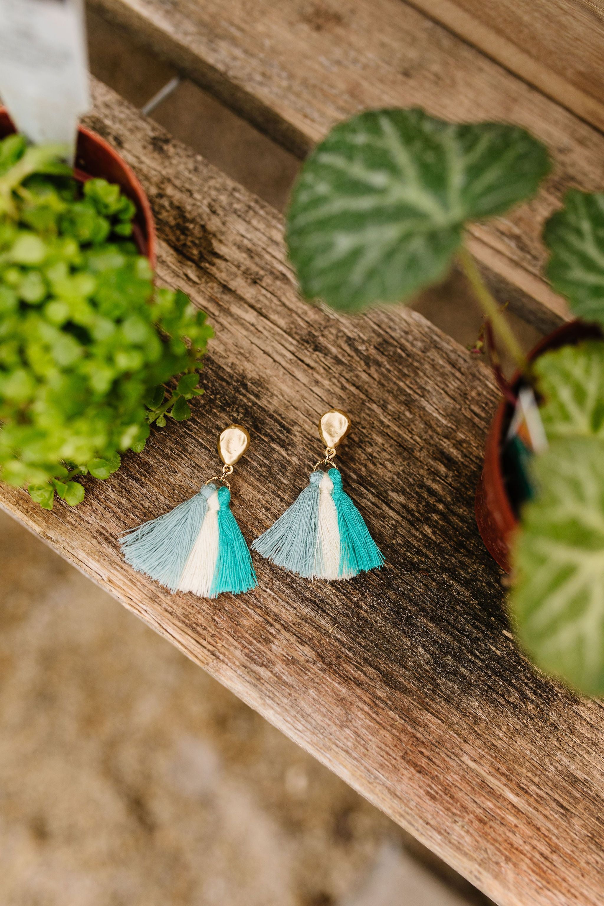 Trio Of Tassels Earrings