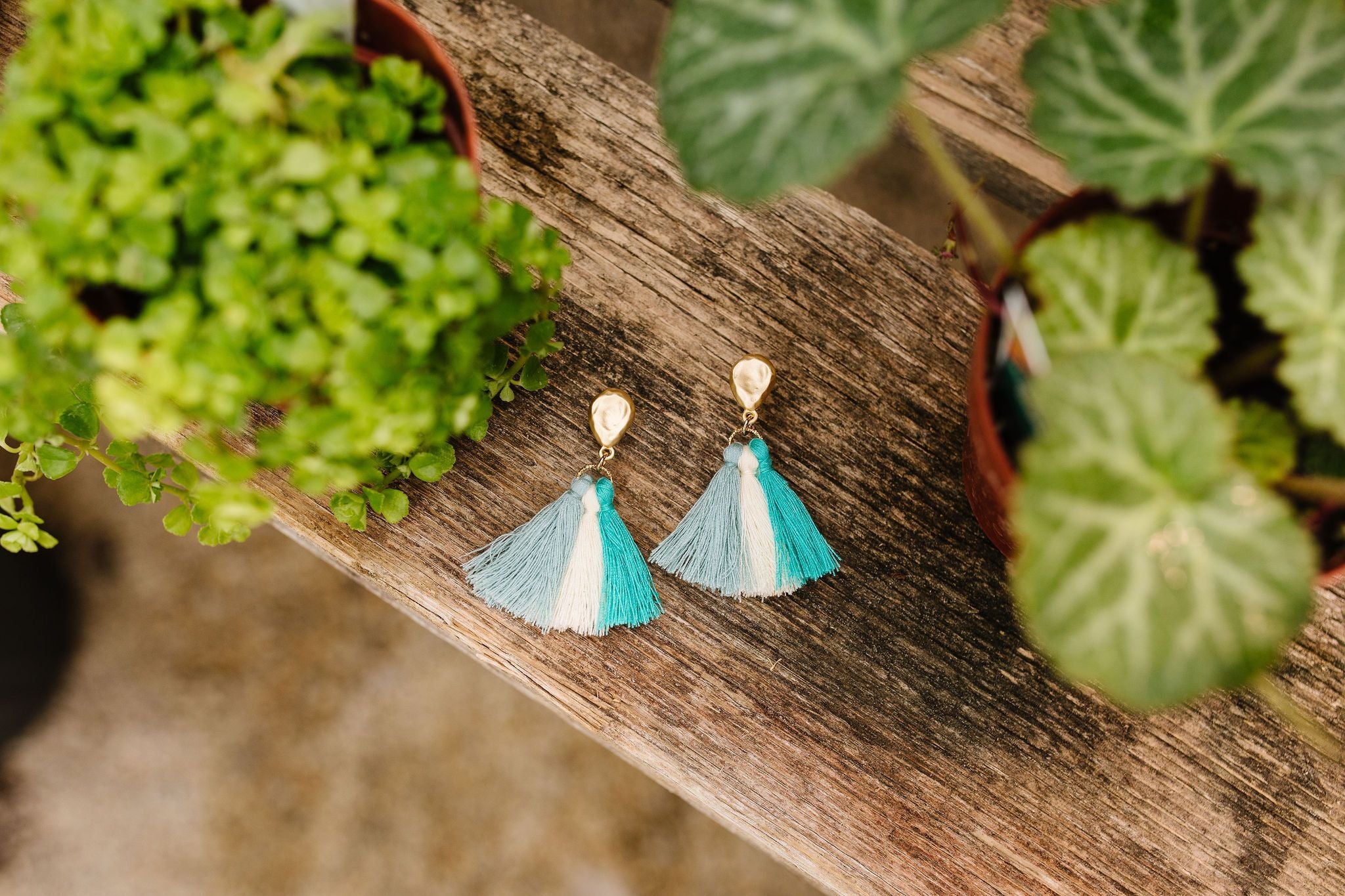 Trio Of Tassels Earrings