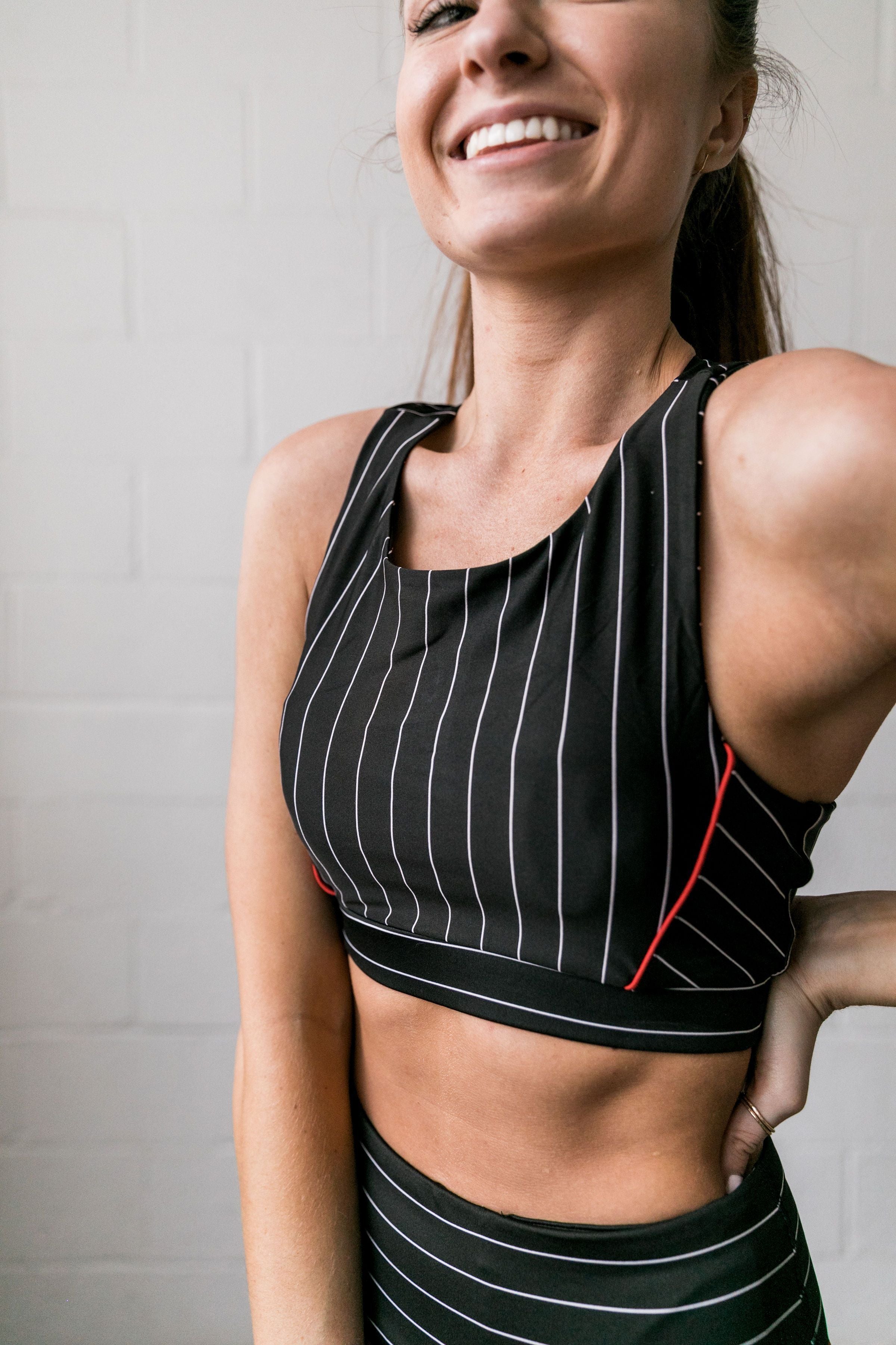 True Stripes Sports Bra - ALL SALES FINAL