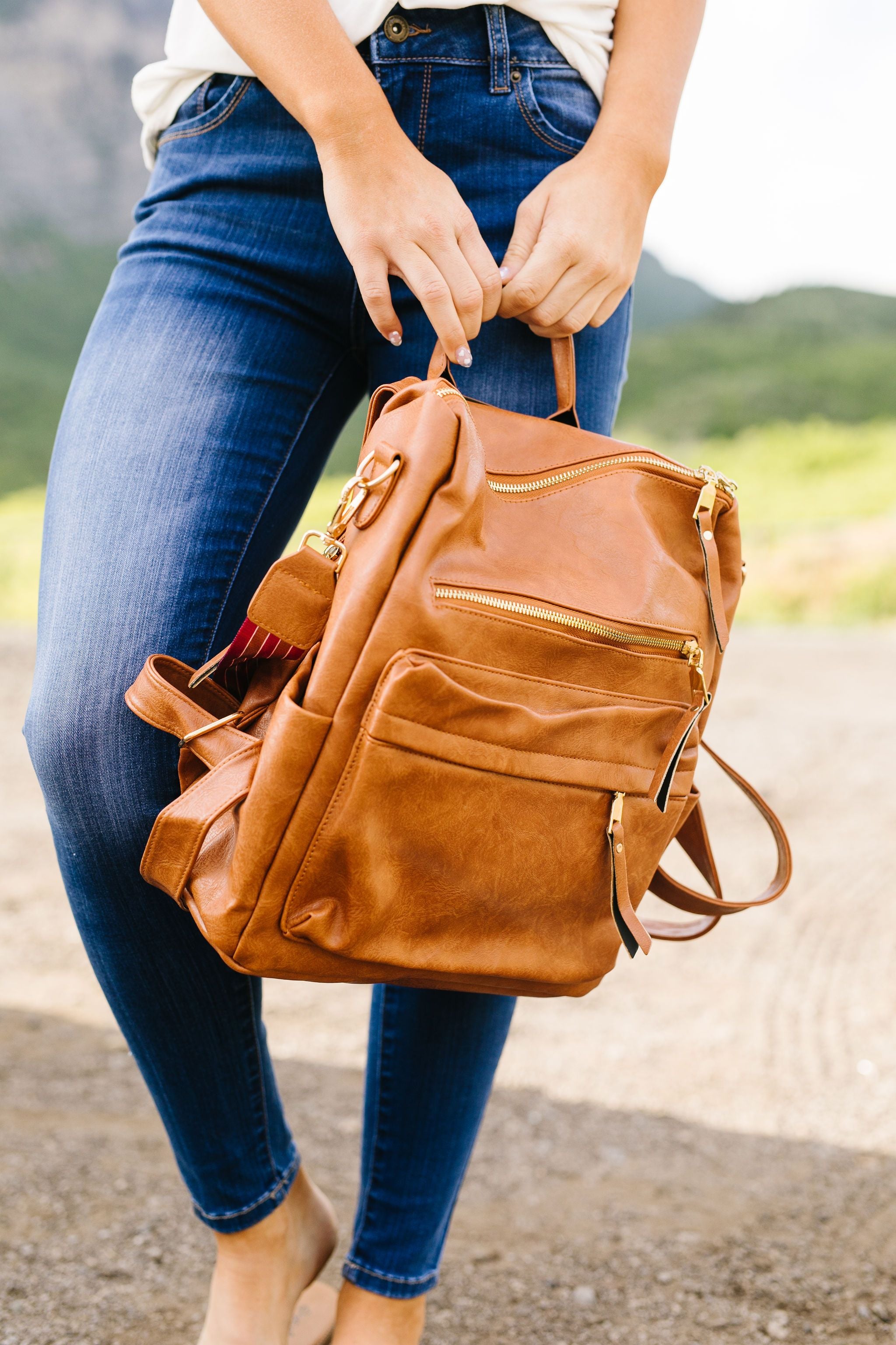 Wanderlust Backpack In Camel