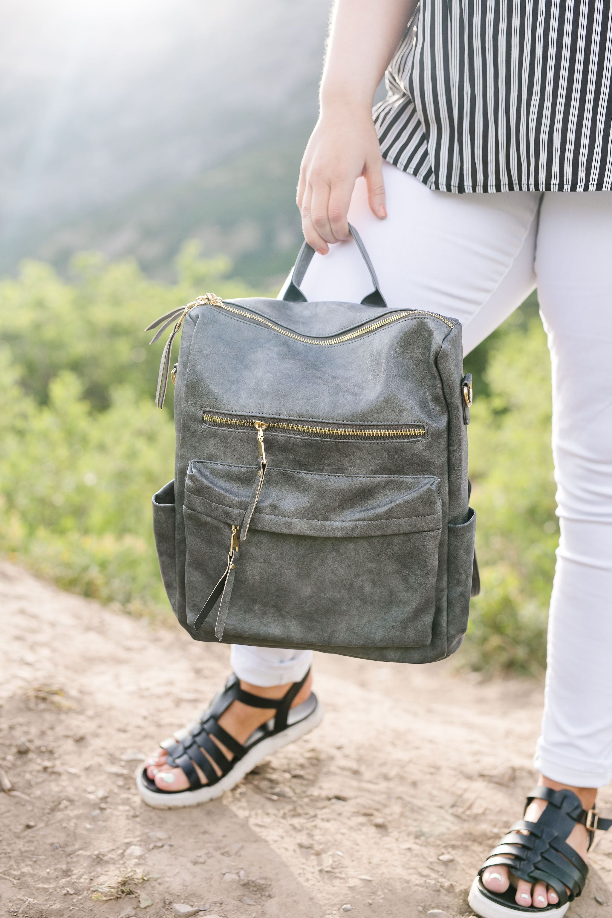 Wanderlust Backpack In Gray