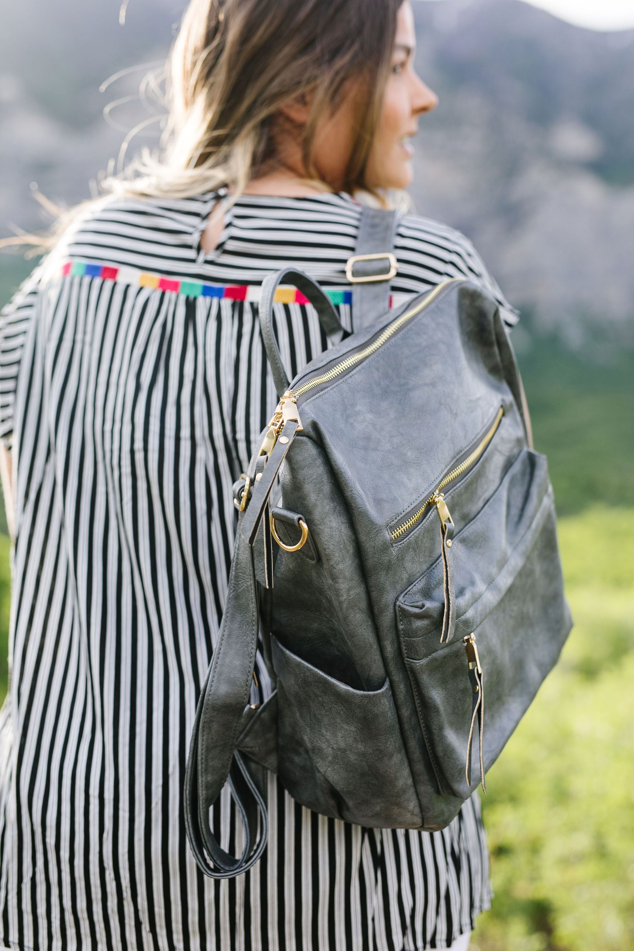 Wanderlust Backpack In Gray