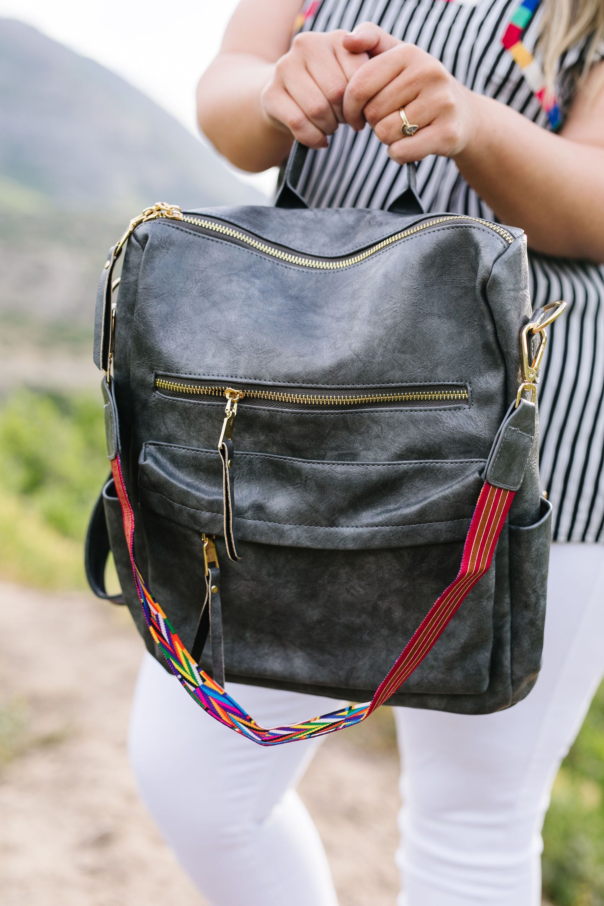 Wanderlust Backpack In Gray