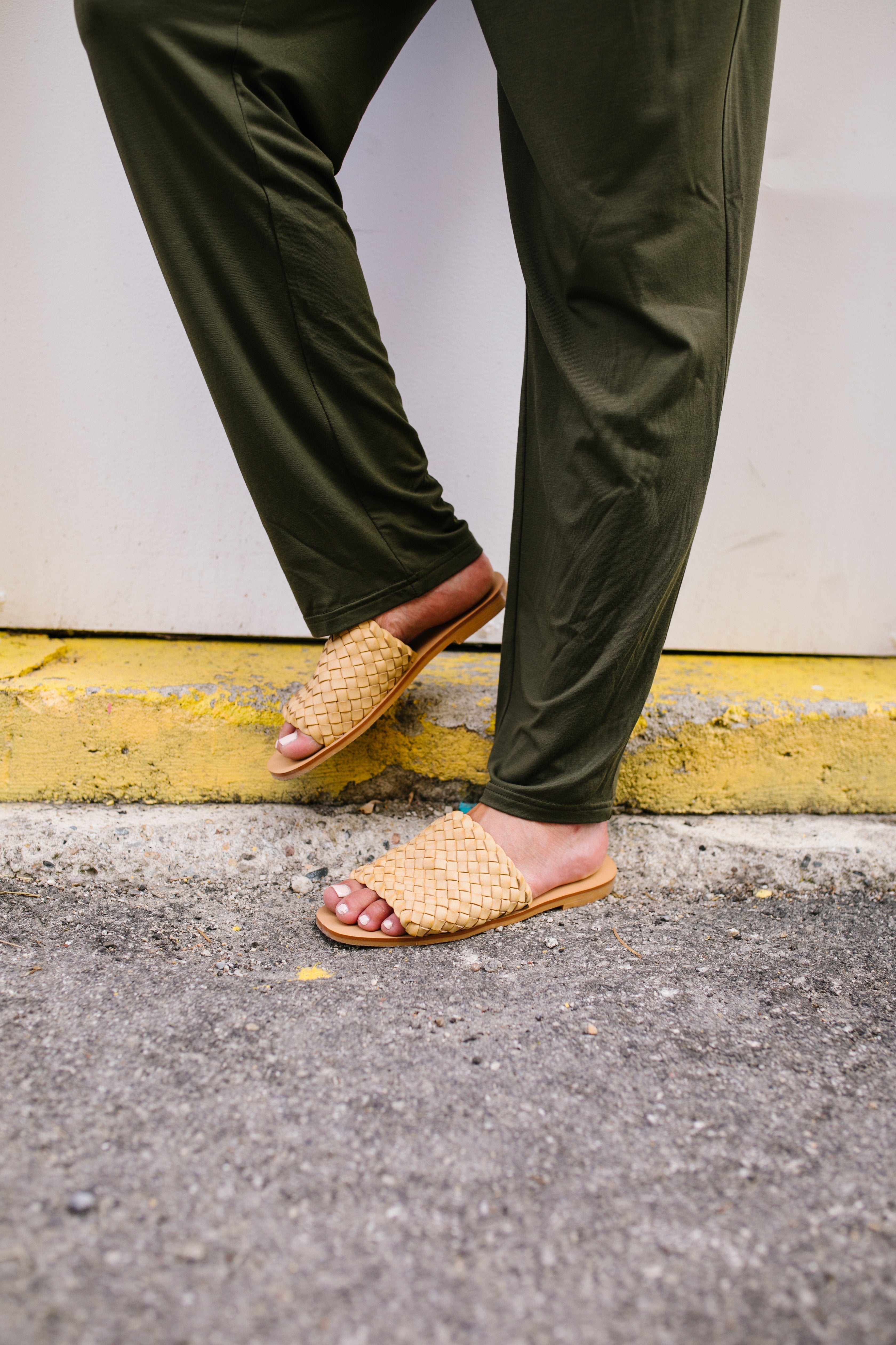 Wanderlust Woven Slides