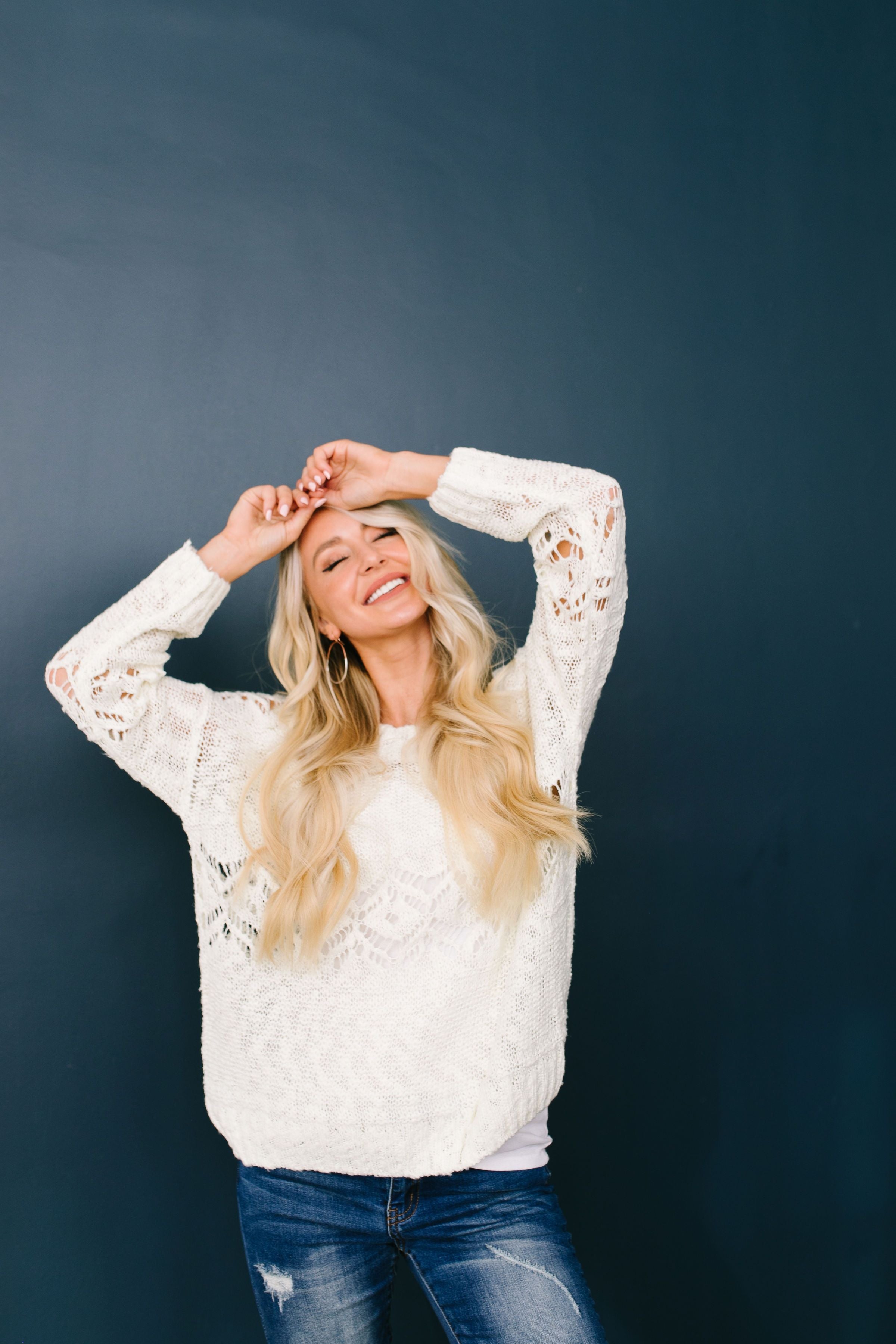 Winter Wonderland Sweater In Winter White