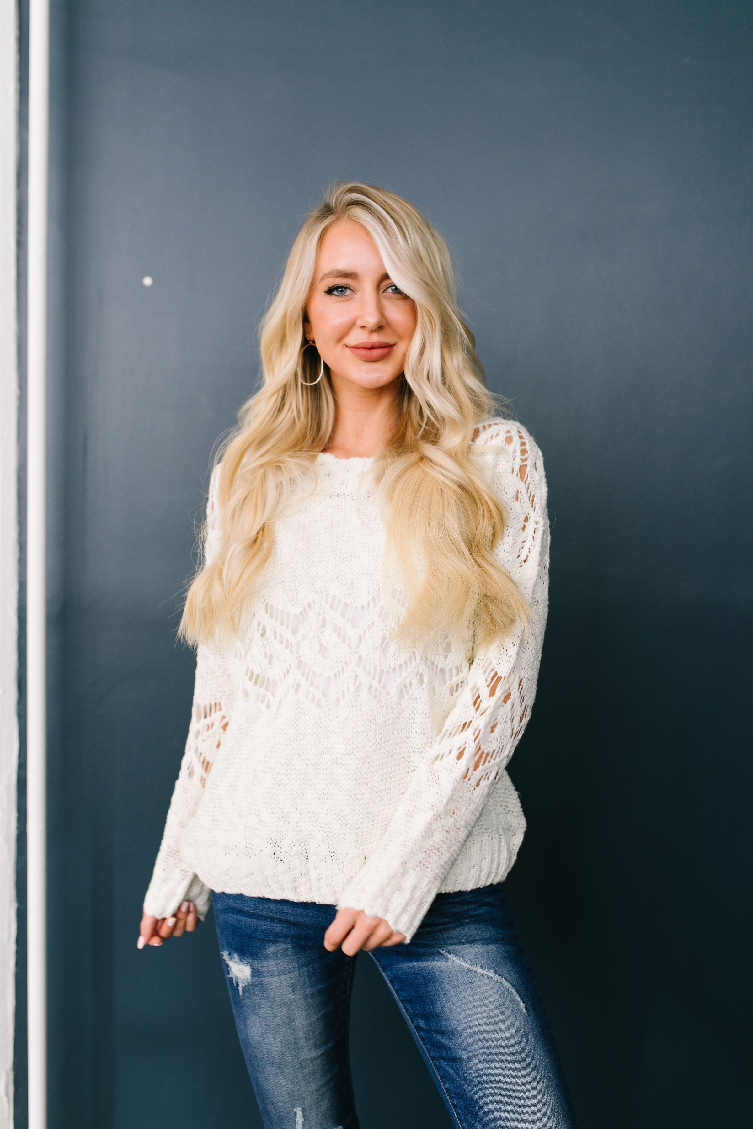 Winter Wonderland Sweater In Winter White