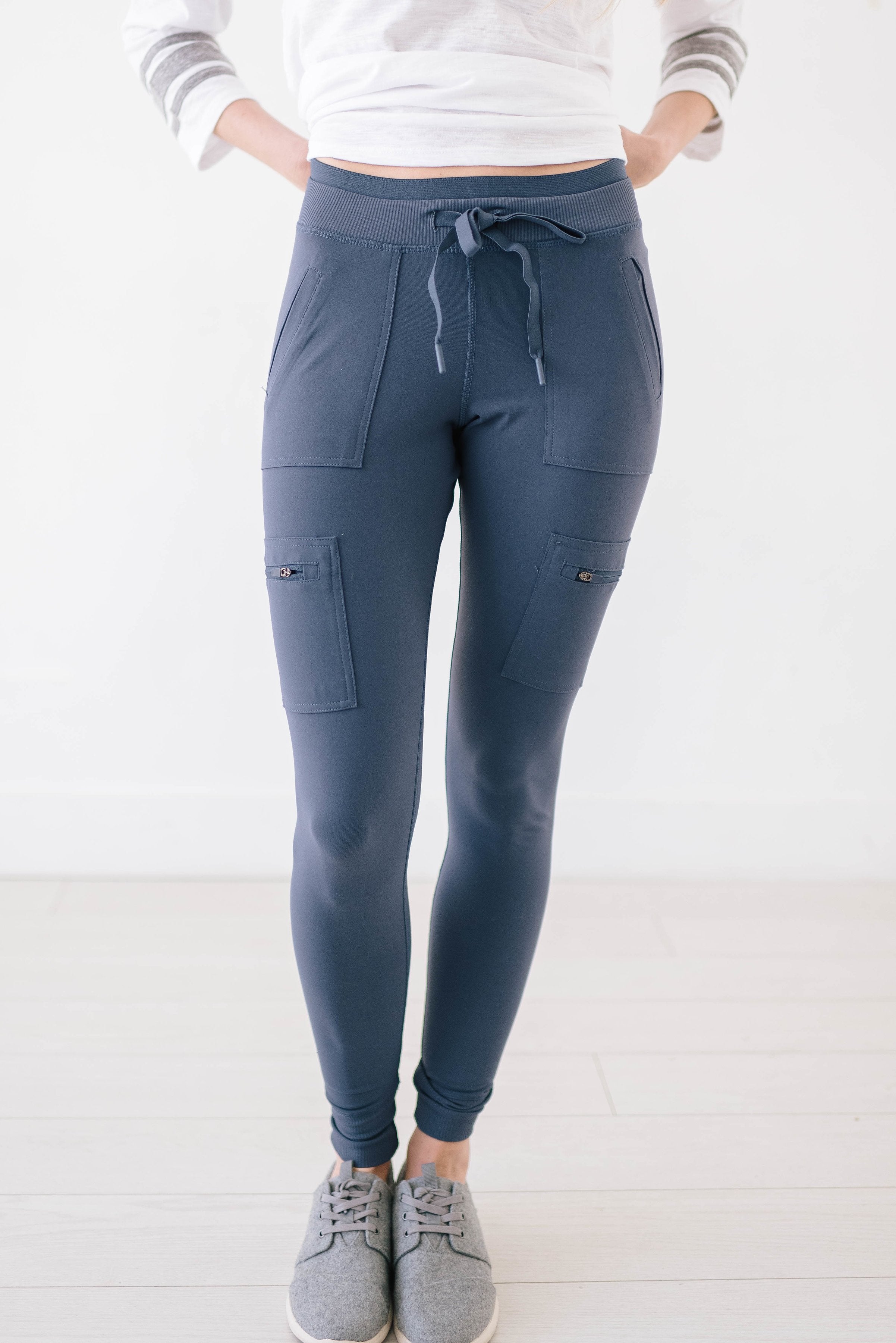 Work It Cargo Joggers in Slate Blue Gray