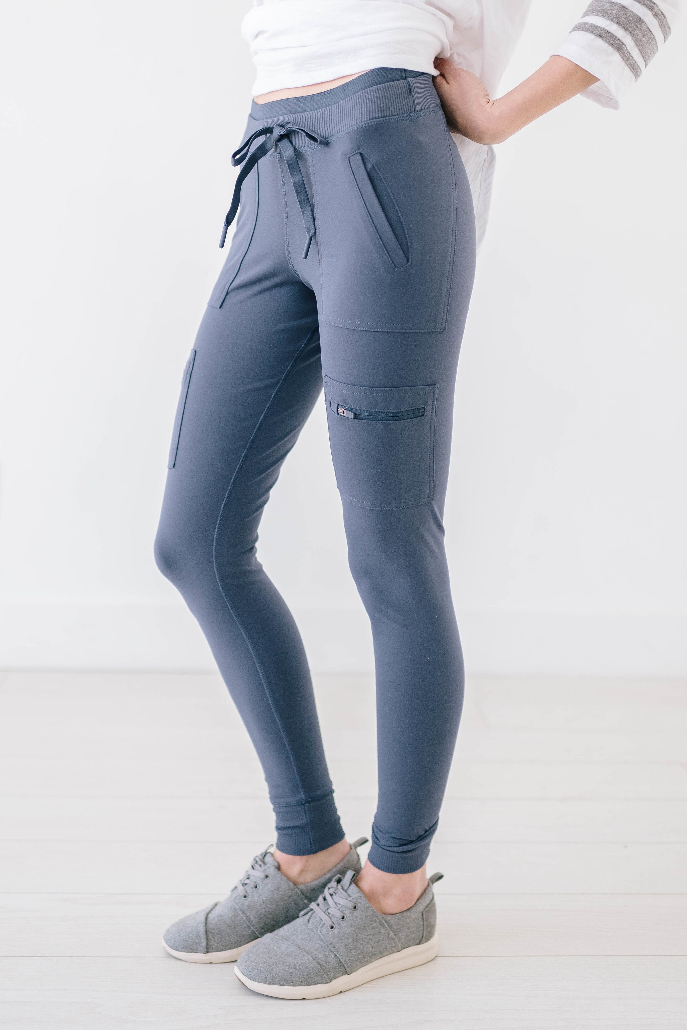 Work It Cargo Joggers in Slate Blue Gray