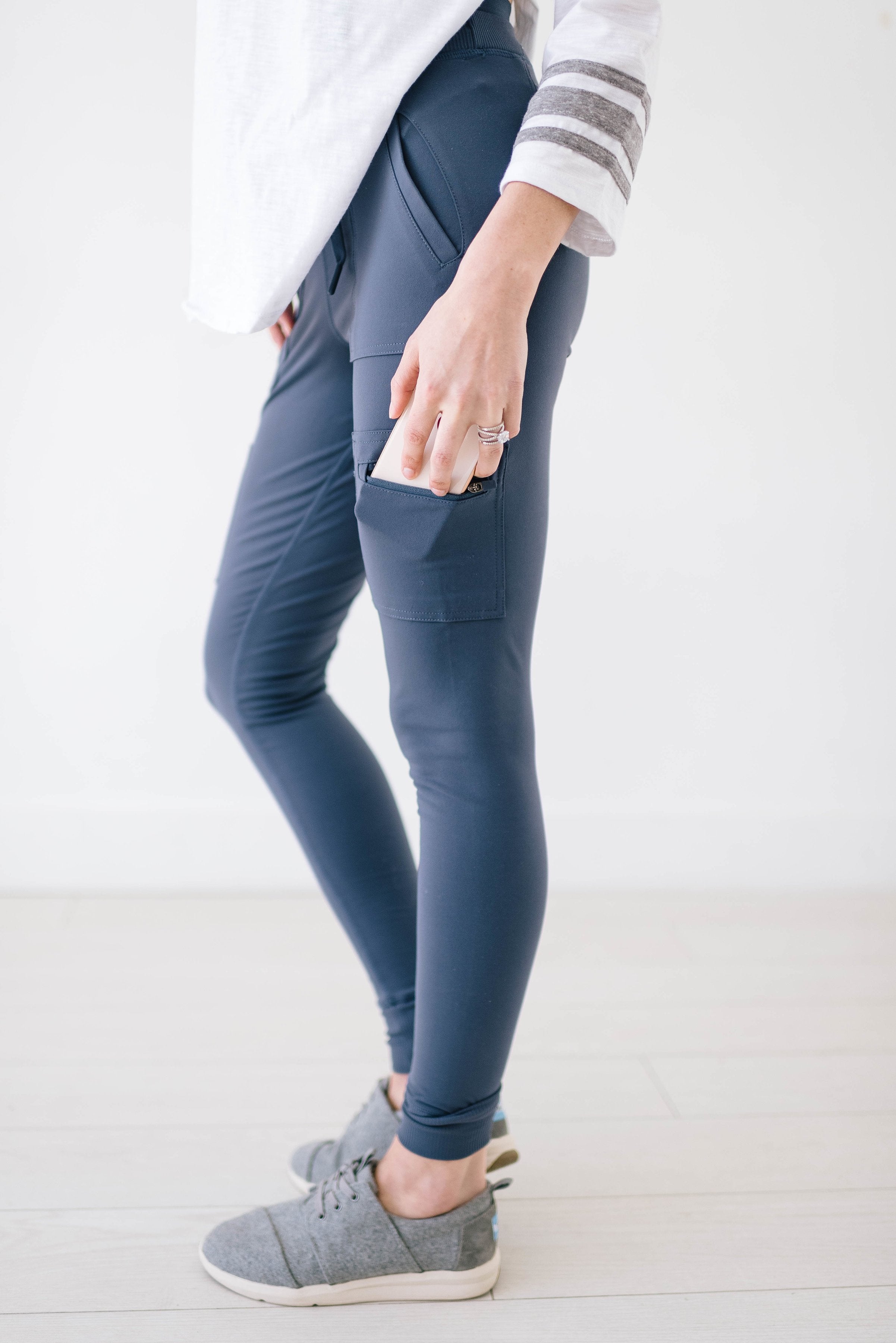 Work It Cargo Joggers in Slate Blue Gray