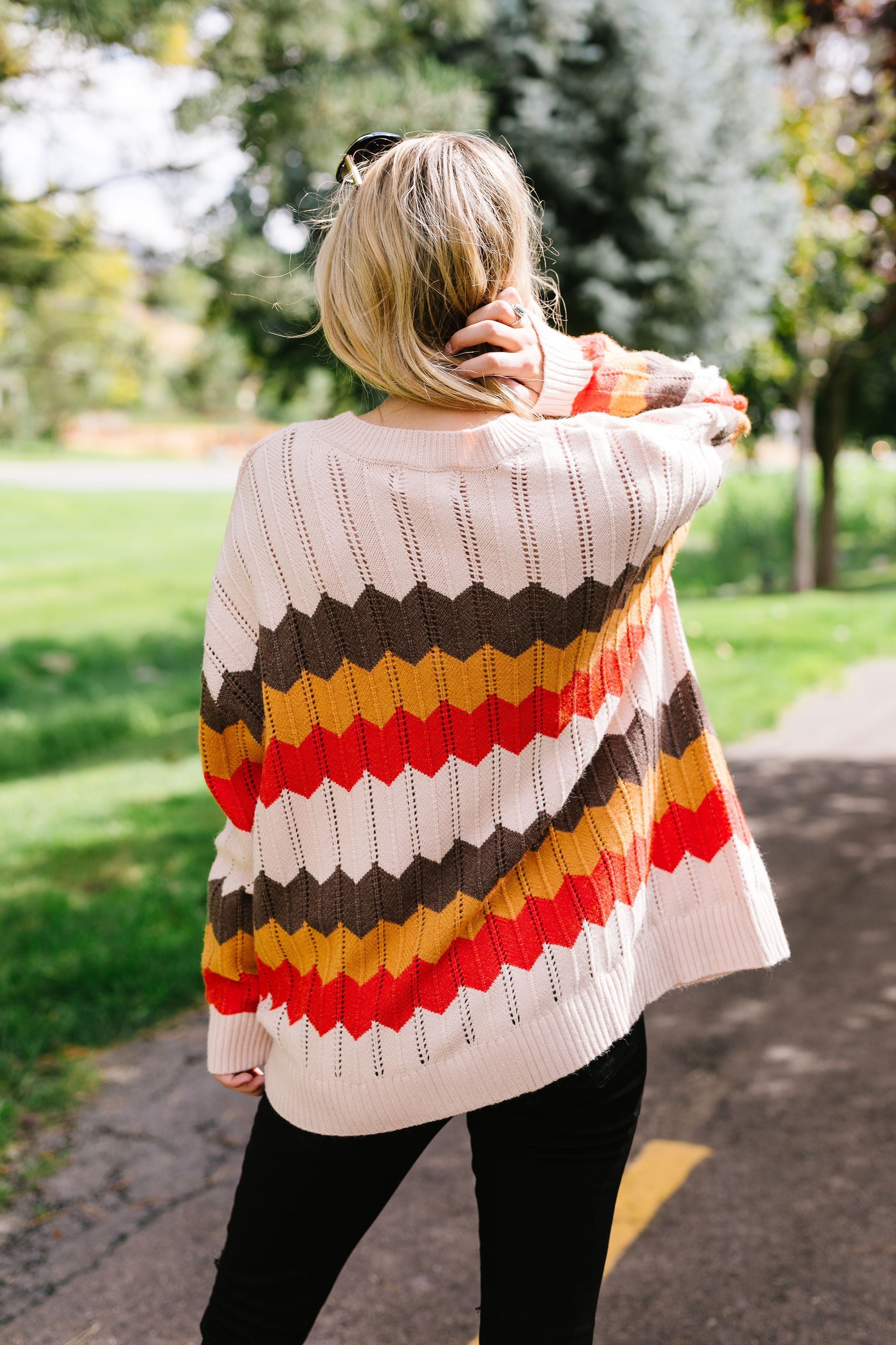 Zig Zag Through Autumn Sweater