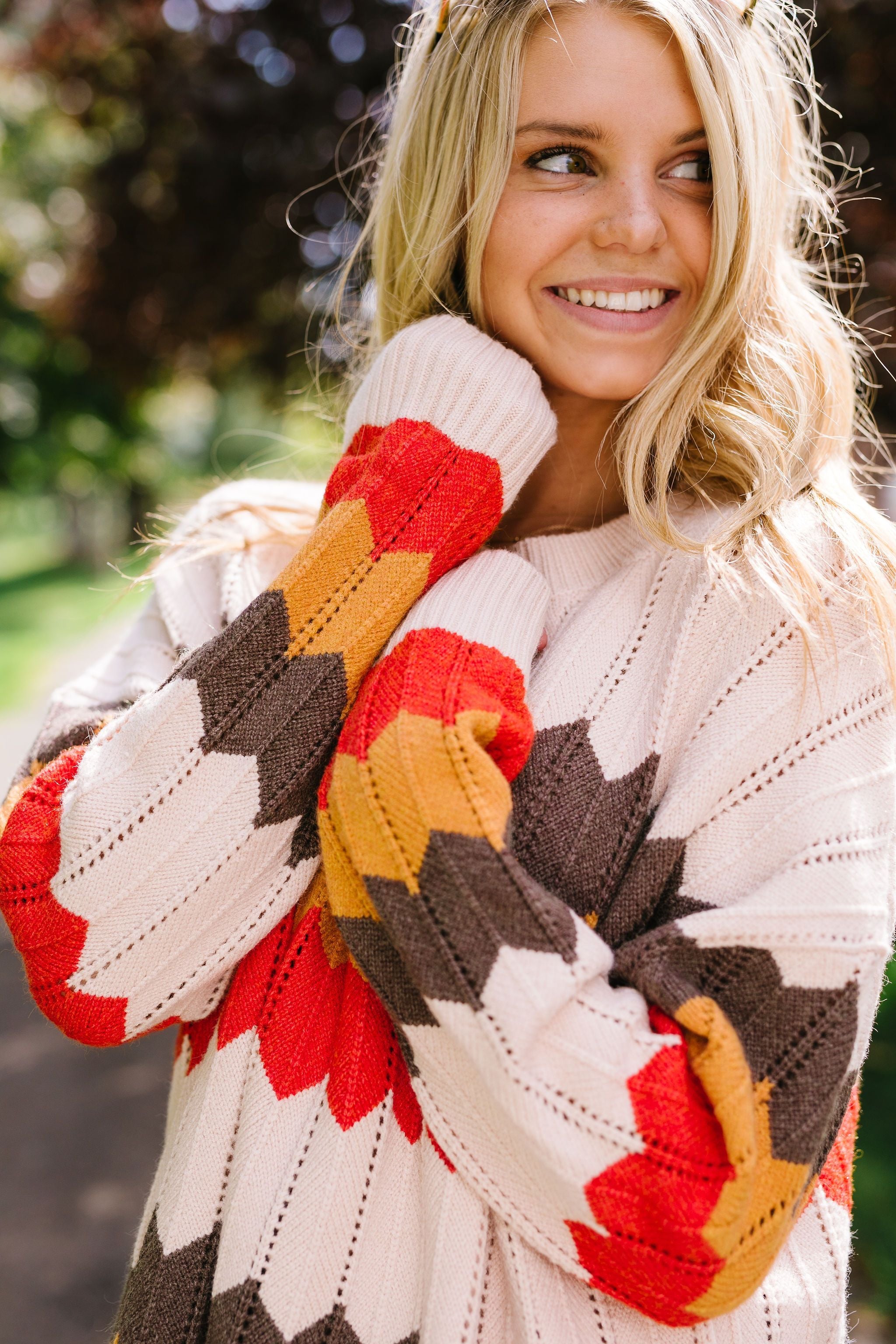 Zig Zag Through Autumn Sweater