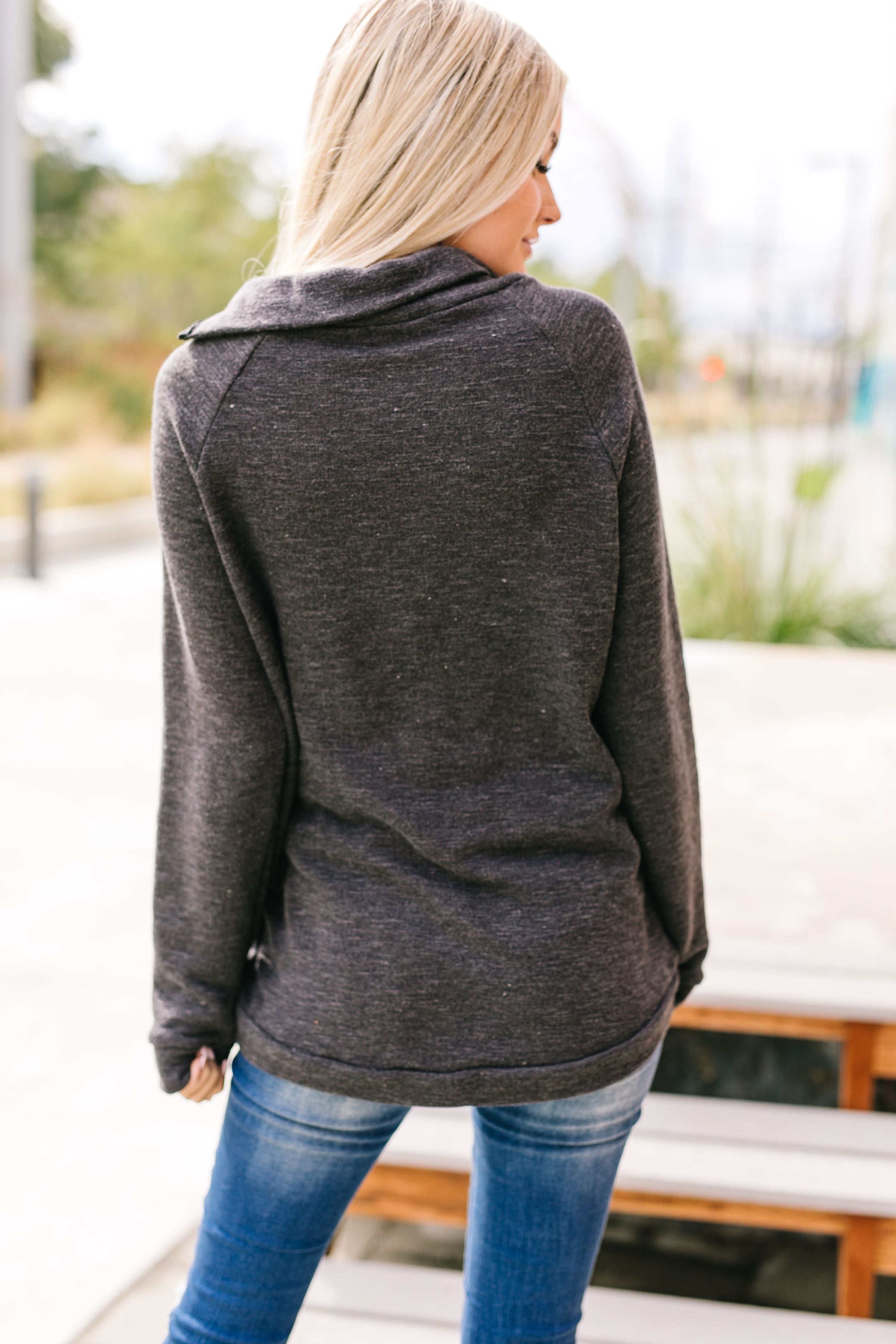 Zip-A-Dee-Doo-Dah Angled Zip Sweatshirt